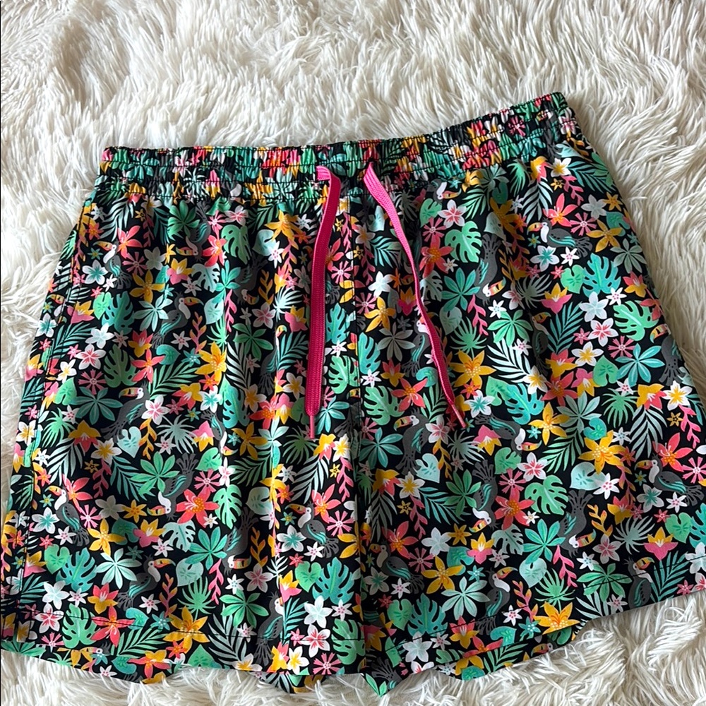 Floral Print Swim trunks. Men